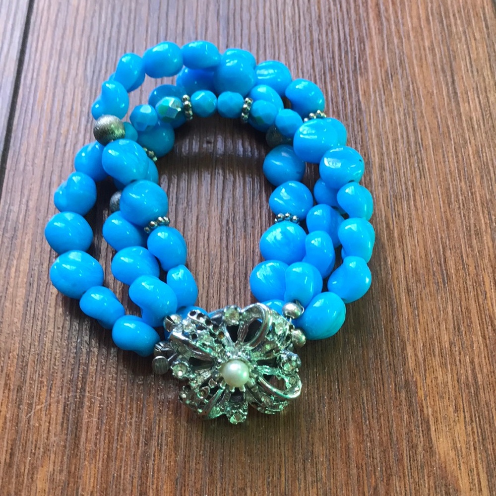 🔵🔵Handmade Turquoise Beaded Bracelet🔵🔵